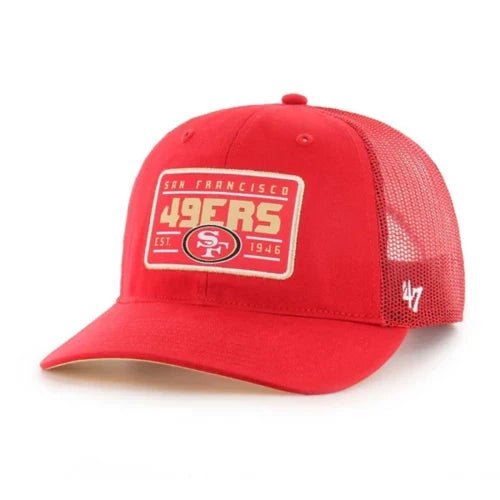'47 Brand San Francisco 49ers Red Hardline '47 Trucker RF product image 1, provided for visual reference and product detail