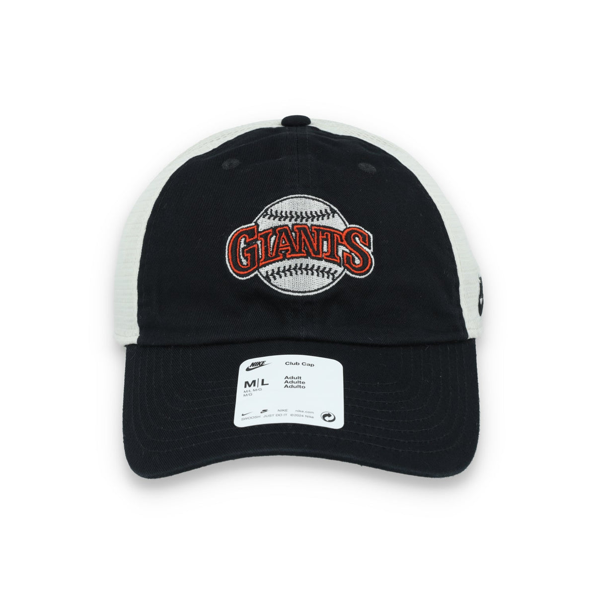 Nike San Francisco Giants Club Rewind Trucker Snapback Hat product image 1, provided for visual reference and product detail