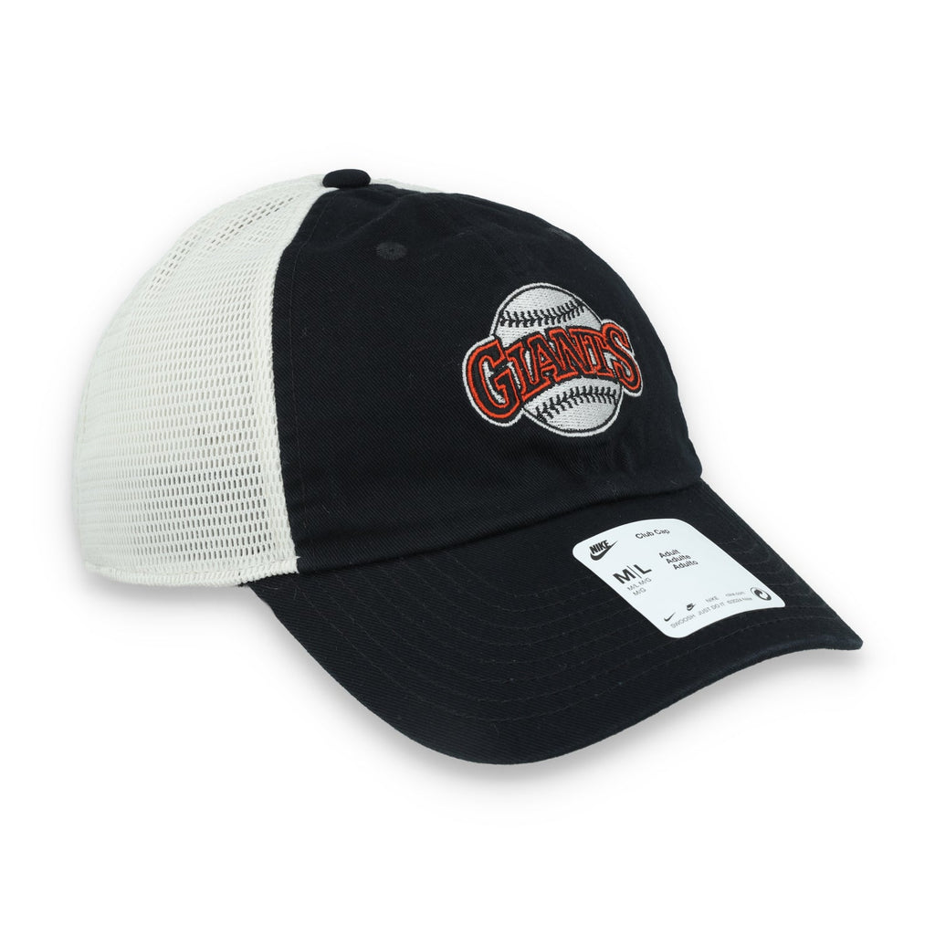 Nike San Francisco Giants Club Rewind Trucker Snapback Hat product image 2, provided for visual reference and product detail