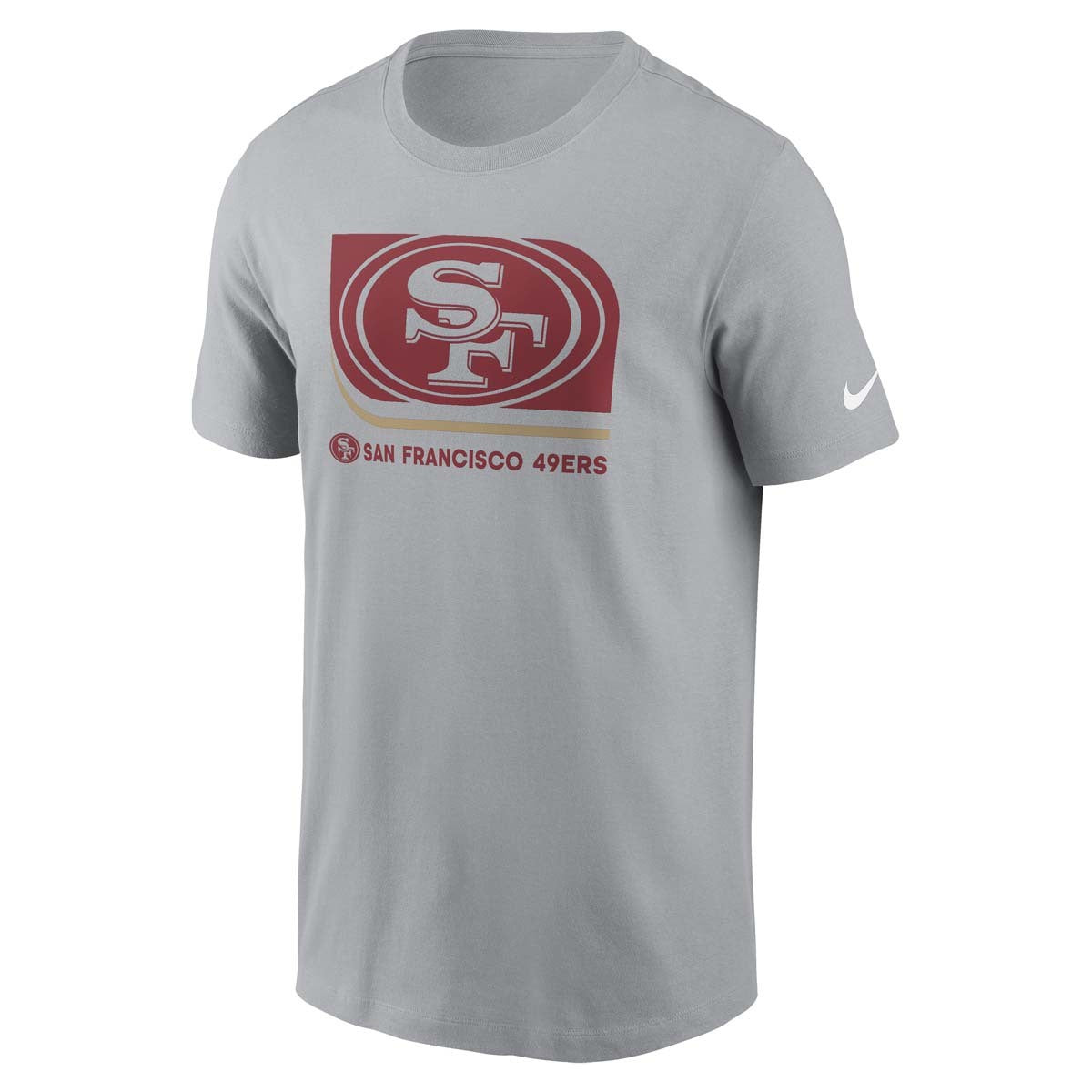 Nike Men San Francisco 49ers Lockup Essential T-Shirt product image 1, provided for visual reference and product detail