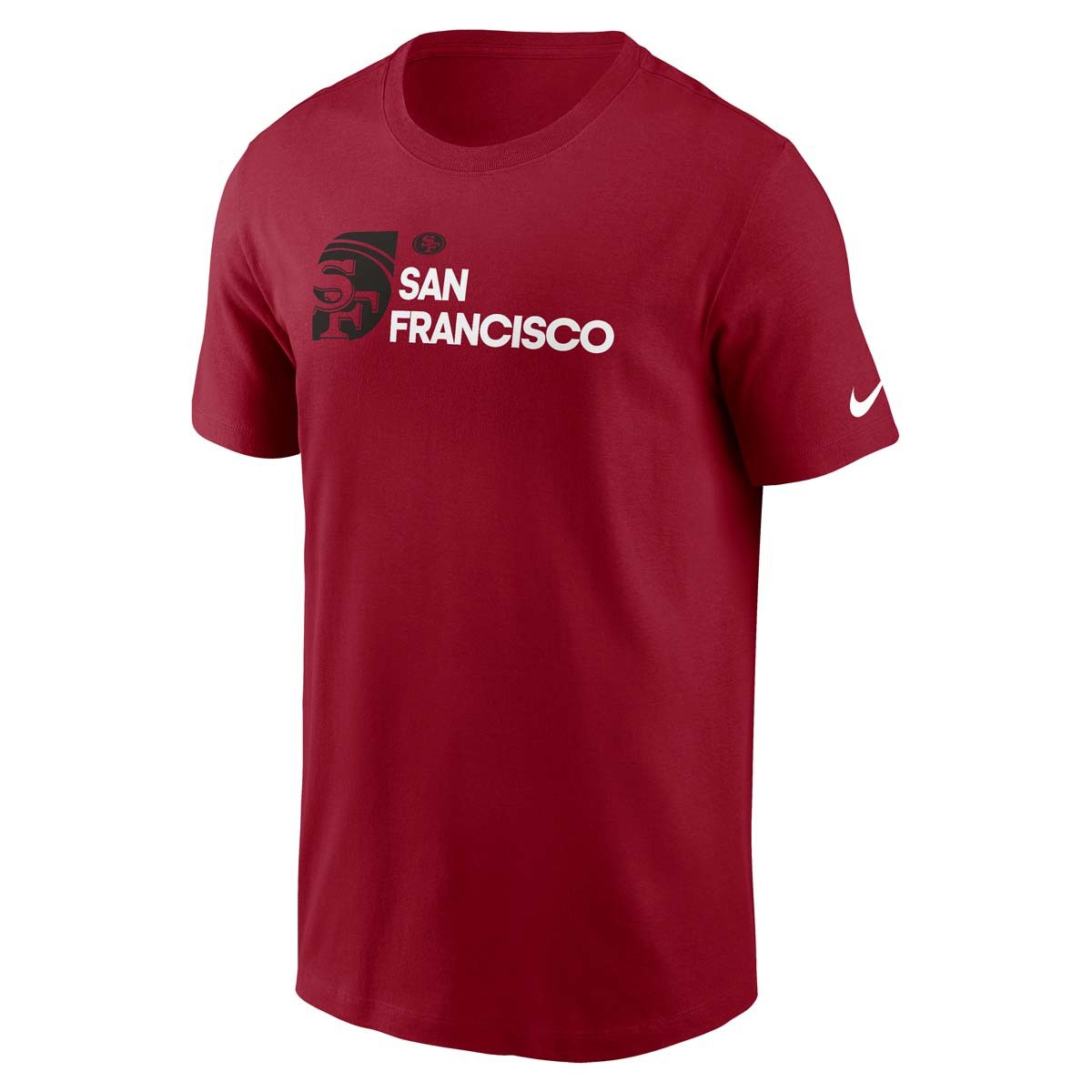 Nike Men San Francisco 49ers Team Outline T-Shirt product image 1, provided for visual reference and product detail review