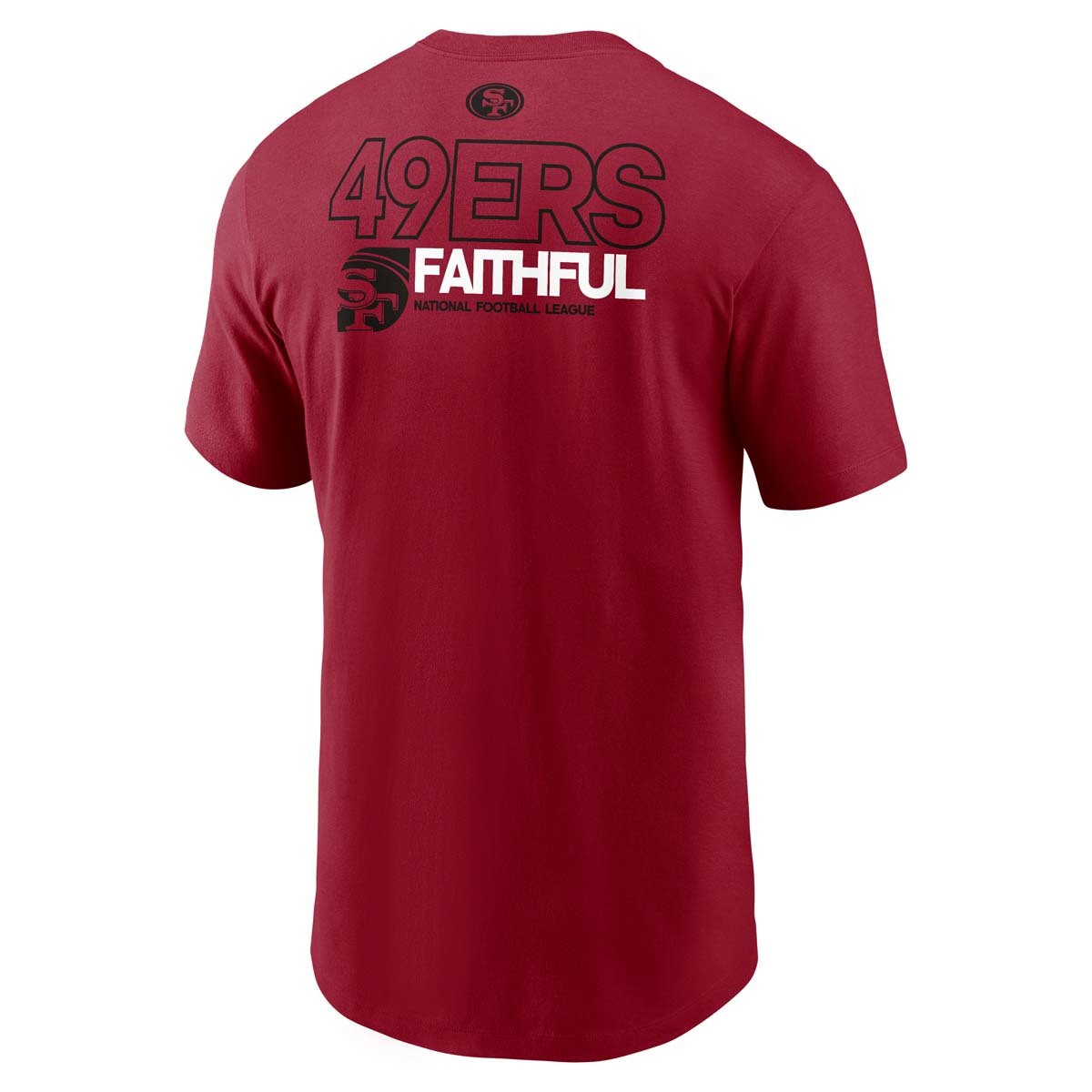 Nike Men San Francisco 49ers Team Outline T-Shirt product image 2, provided for visual reference and product detail review