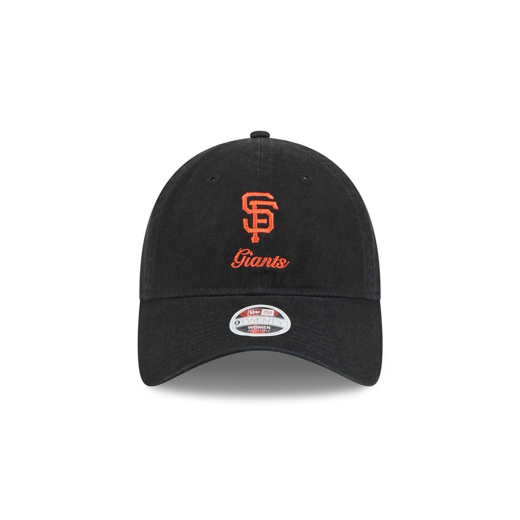 New Era Women San Francisco Giants Preppy Team Color 9TWENTY Adjustable Hat-Black product image 2, provided for visual
