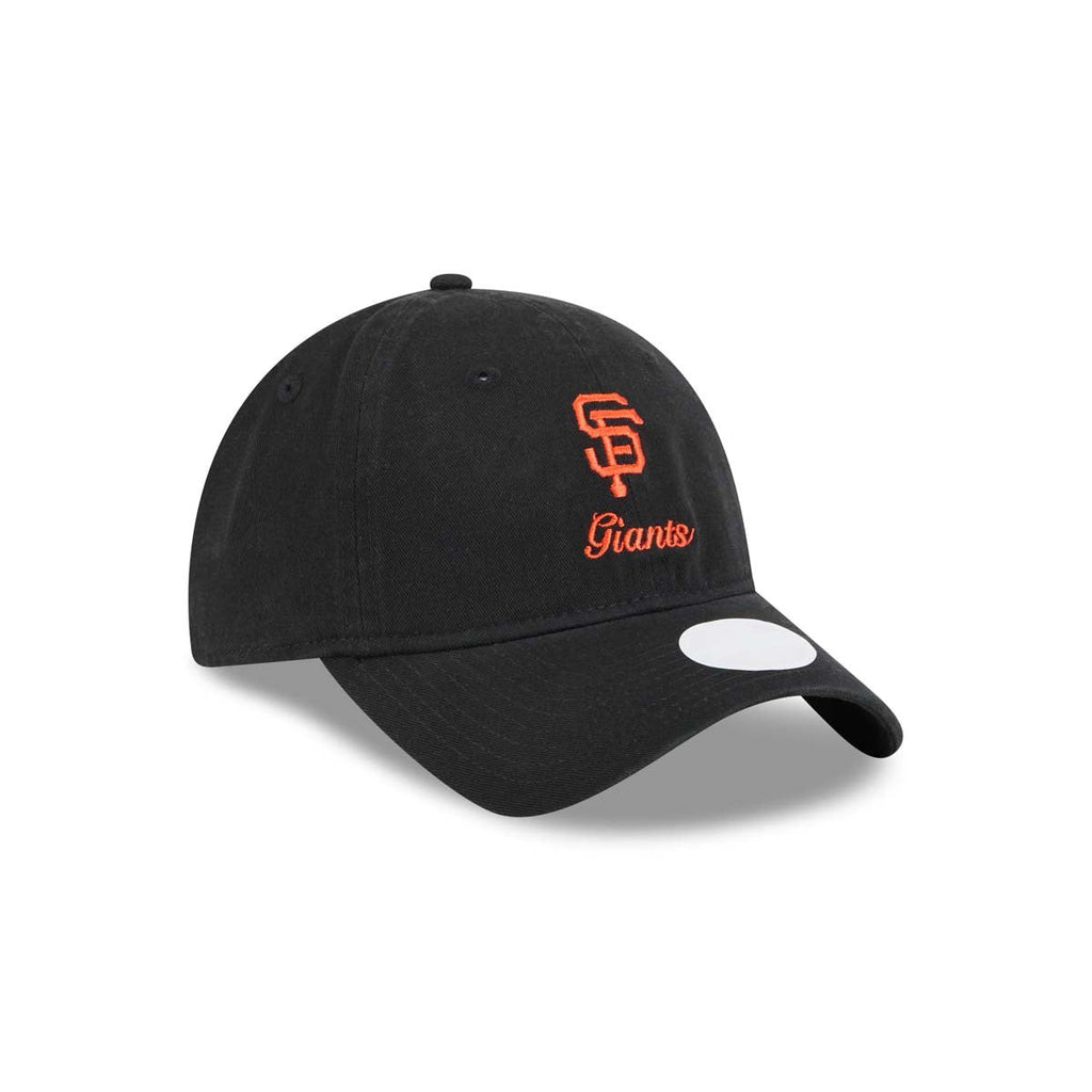 New Era Women San Francisco Giants Preppy Team Color 9TWENTY Adjustable Hat-Black product image 1, provided for visual