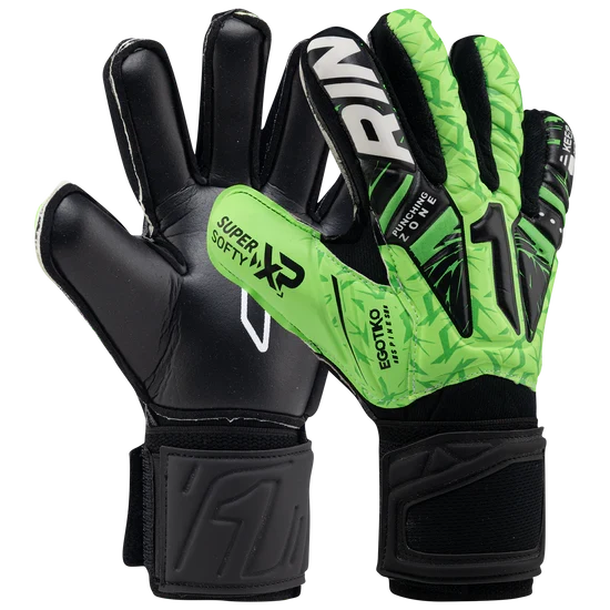Rinat Egotiko Vengador Prime Spines (Finger Protection) Goalkeeper Glove-Green/Black product image 1, provided for visual