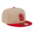 New Era St.Louis Cardinals 59FIFTY Fitted Hat-Camel product image 1, provided for visual reference and product detail review