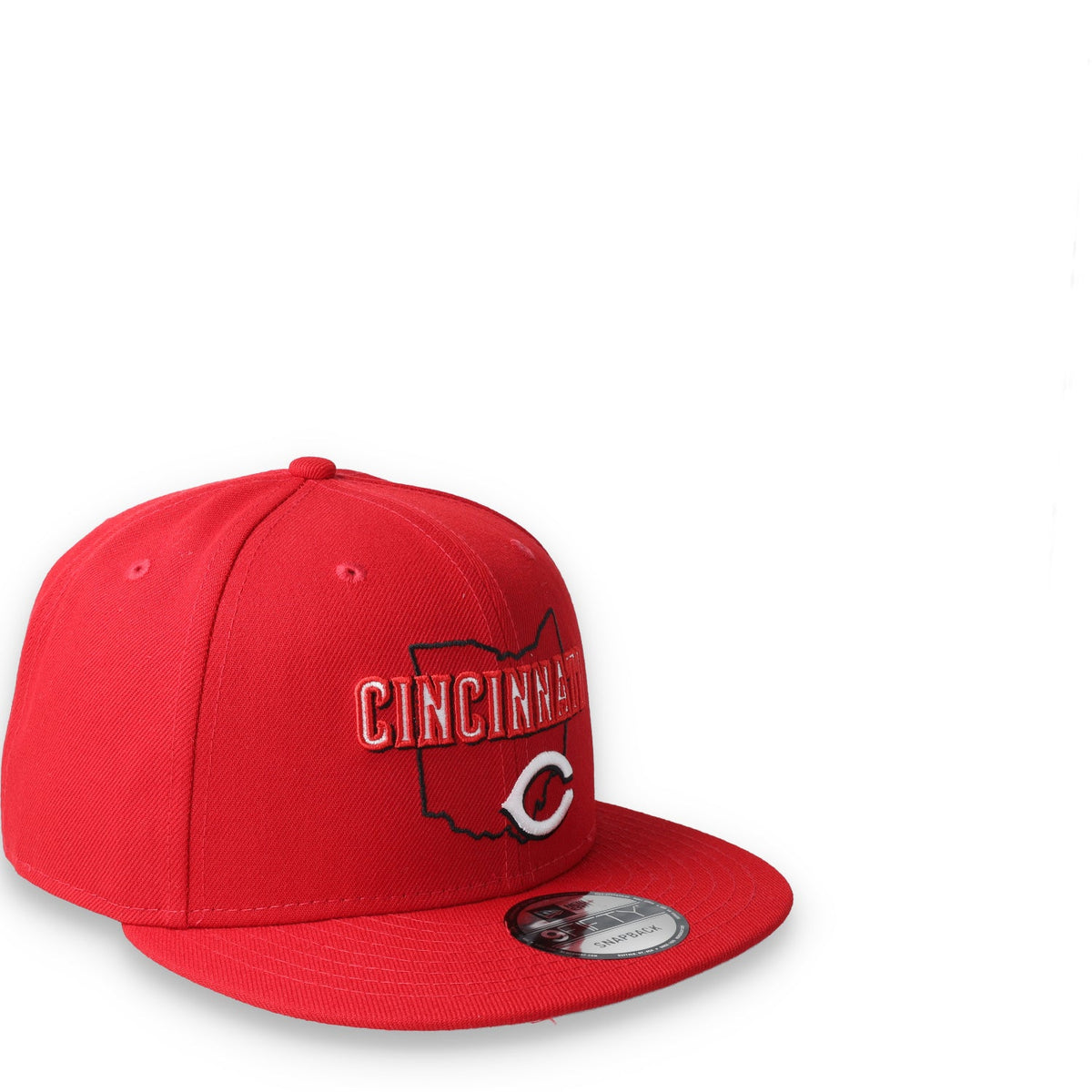New Era Cincinnati Reds Logo State 9FIFTY Snapback Hat-Red product image 6, provided for visual reference and product detail