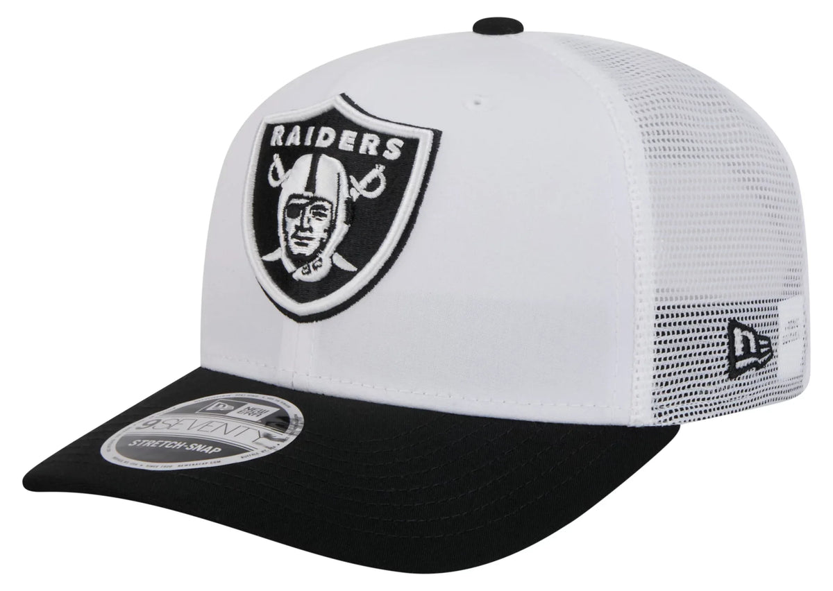 New Era Las Vegas Raiders 2024 Training Camp 9Seventy Adjustable Hat - White product image 1, provided for visual reference
