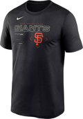 Nike Men San Francisco Giants Black Legend Game T-Shirt product image 1, provided for visual reference and product detail