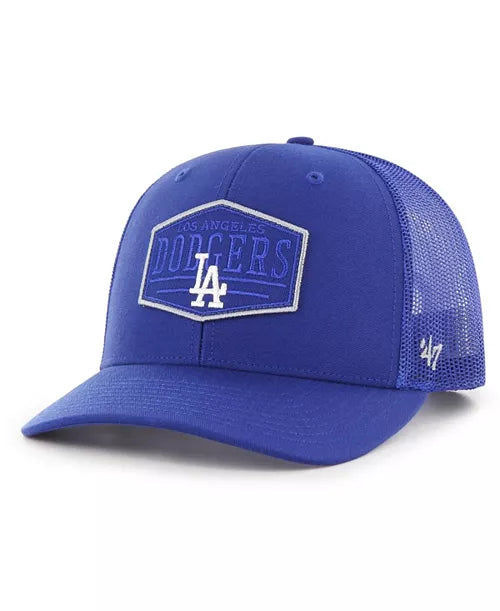 '47 Brand Los Angeles Dodgers Royal Ridgeline Trucker Adjustable Snapback Hat product image 1, provided for visual reference