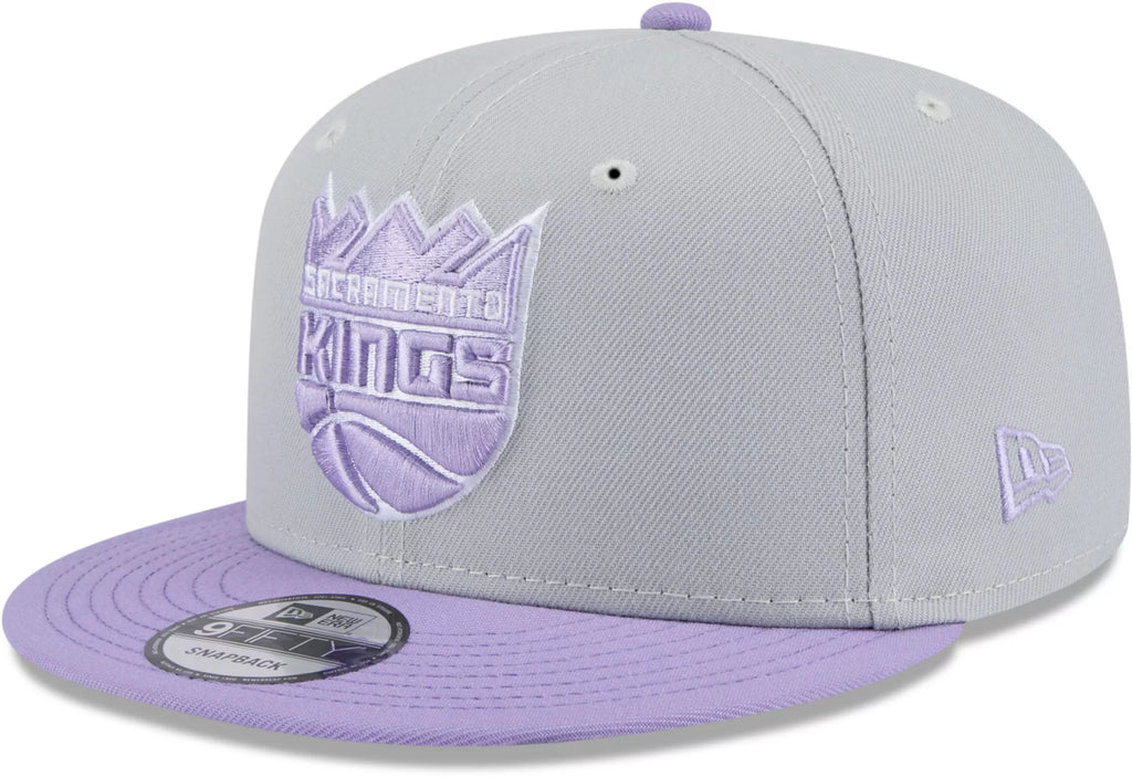 New Era Sacramento Kings 2-Tone Color Pack 9FIFTY Snapback Hat -Gray/Purple product image 1, provided for visual reference