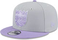 New Era Sacramento Kings 2-Tone Color Pack 9FIFTY Snapback Hat -Gray/Purple product image 1, provided for visual reference