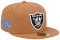 New Era Las Vegas Raiders Color Pack 59FIFTY Fitted Hat-Brown product image 1, provided for visual reference and product