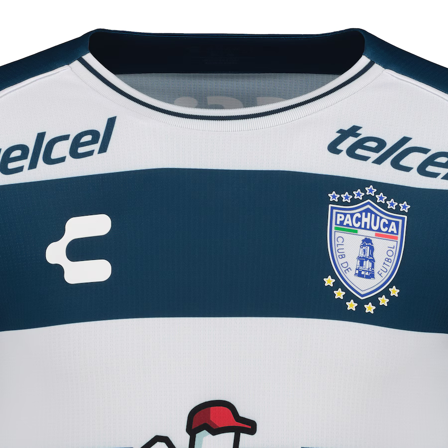 Charly C.F. Pachuca Home Authentic Jersey 24/25 – Navy/White product image 3, provided for visual reference and product