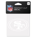 San Francisco 49ers Perfect Cut Color Decal 4" X 4" product image 1, provided for visual reference and product detail review