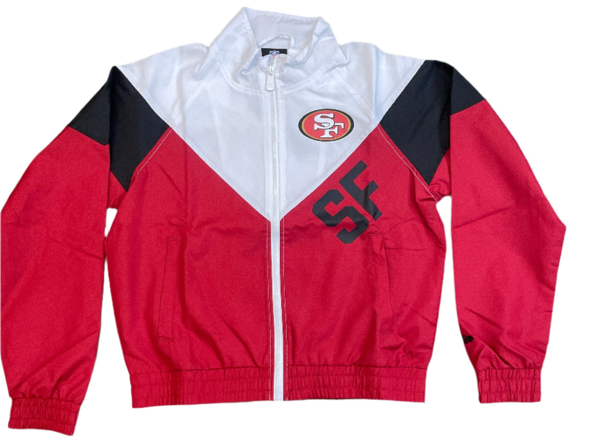 New Era Women San Francisco 49ers Windbreaker Jacket product image 1, provided for visual reference and product detail review