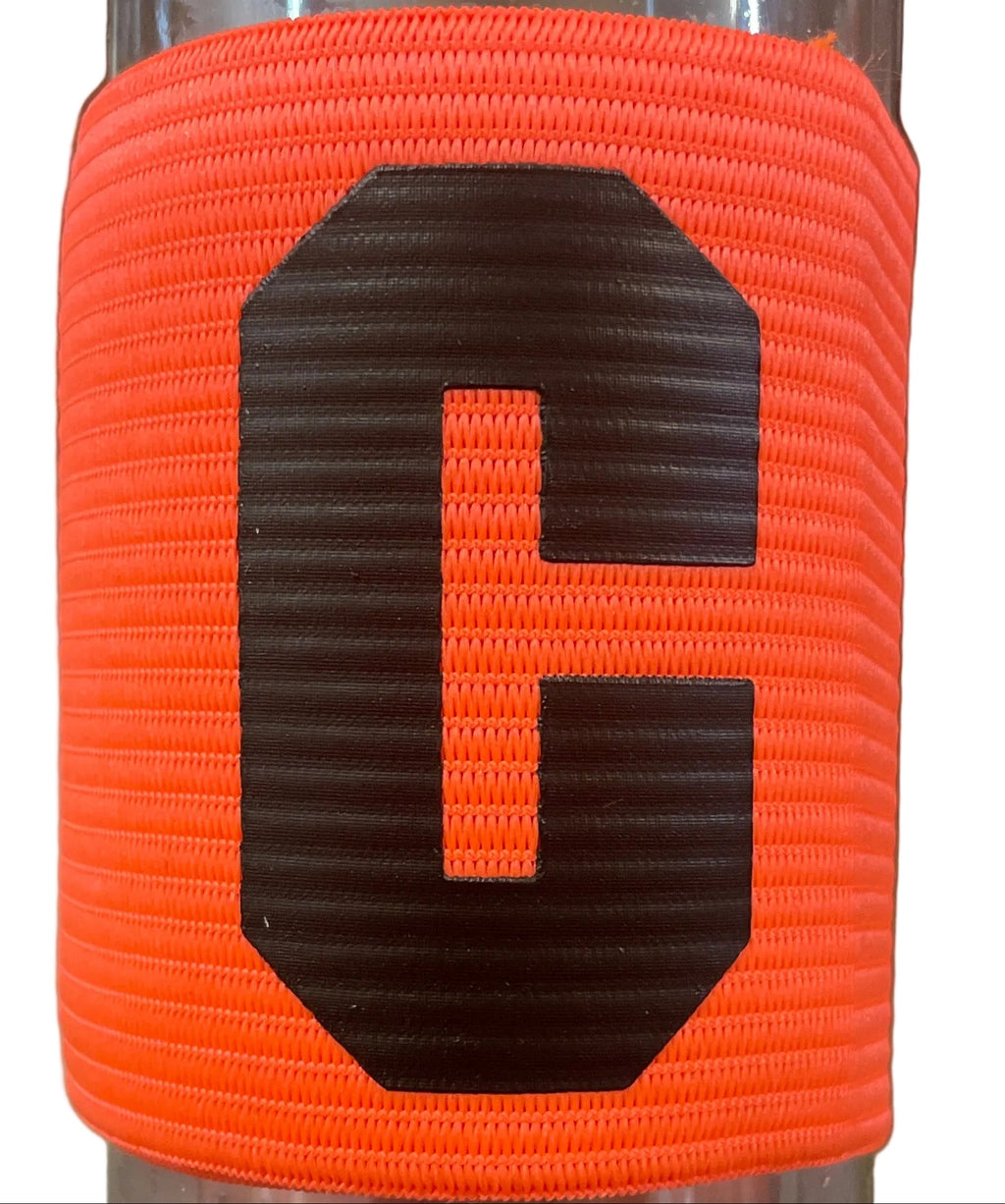 Just 4 Kicks European Style Captain Band - Neon Orange product image 2, provided for visual reference and product detail