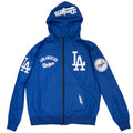 Pro Standard Los Angeles Dodgers Hybrid Woven Fz Jacket-Royal product image 1, provided for visual reference and product