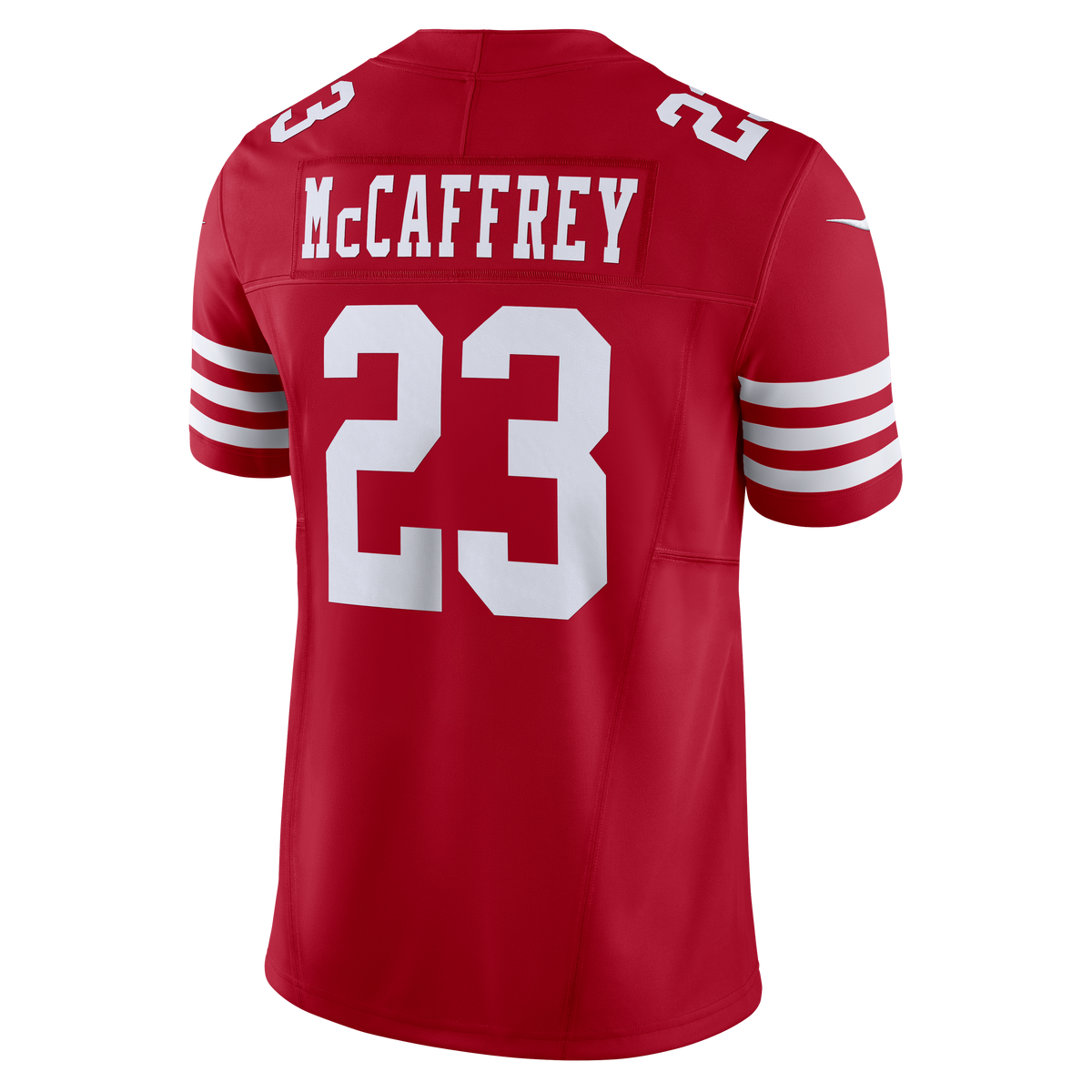Nike Men San Francisco 49ers McCaffrey #23 Limited Jersey–Gym Red product image 2, provided for visual reference and product