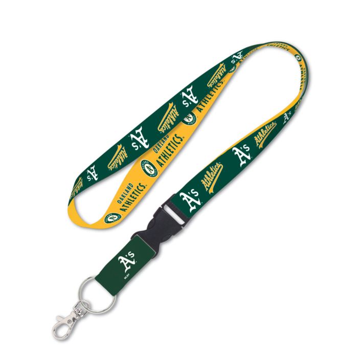 Oakland A'S Lanyard W/Detachable Buckle 1" product image 1, provided for visual reference and product detail review