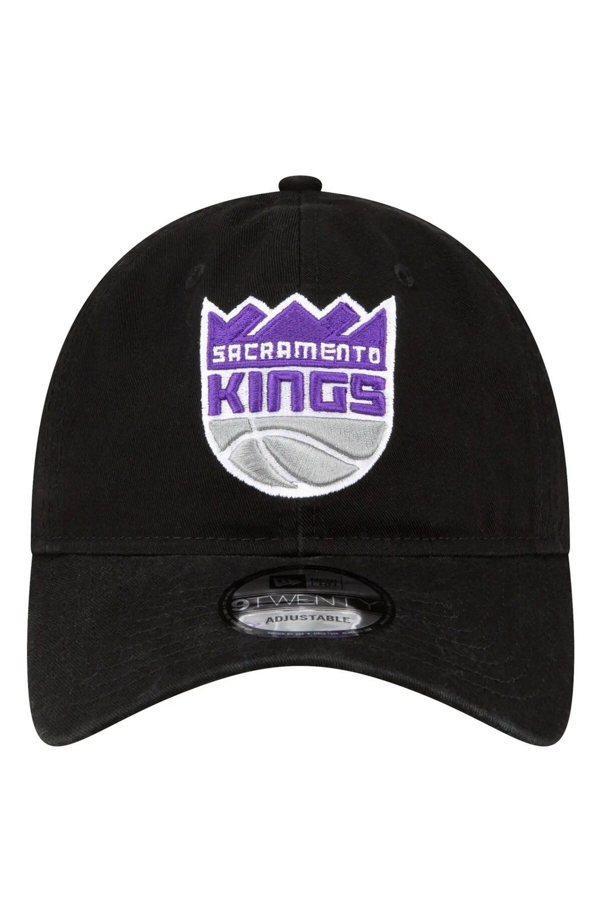 New Era Sacramento Kings Core 2.0 Classic 9TWENTY Adjustable Hat-Black product image 2, provided for visual reference and