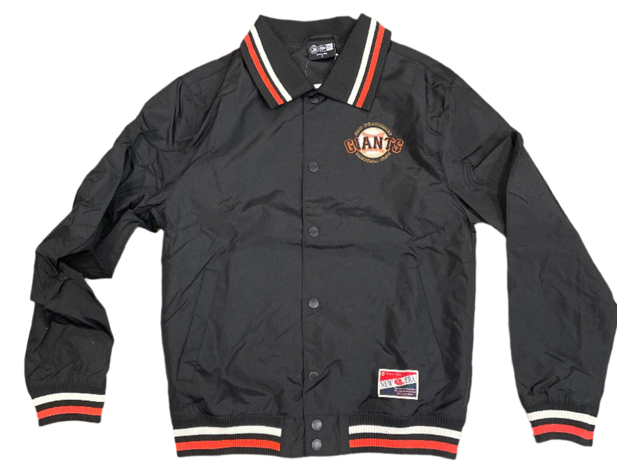 New Era Men San Francisco Giants Throwback Jacket product image 1, provided for visual reference and product detail review
