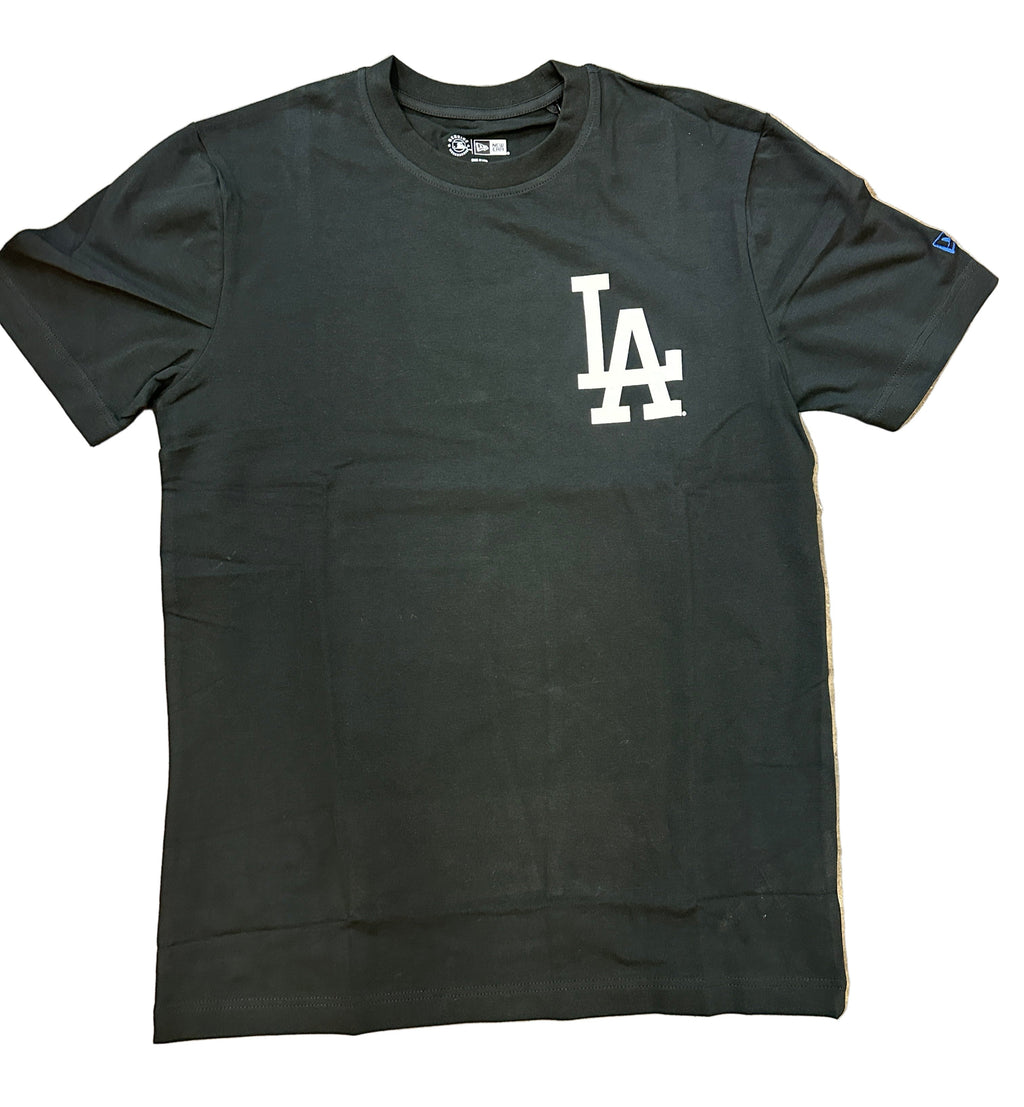 New Era Los Angeles Dodgers EST 1958 T-Shirt-Black product image 1, provided for visual reference and product detail review