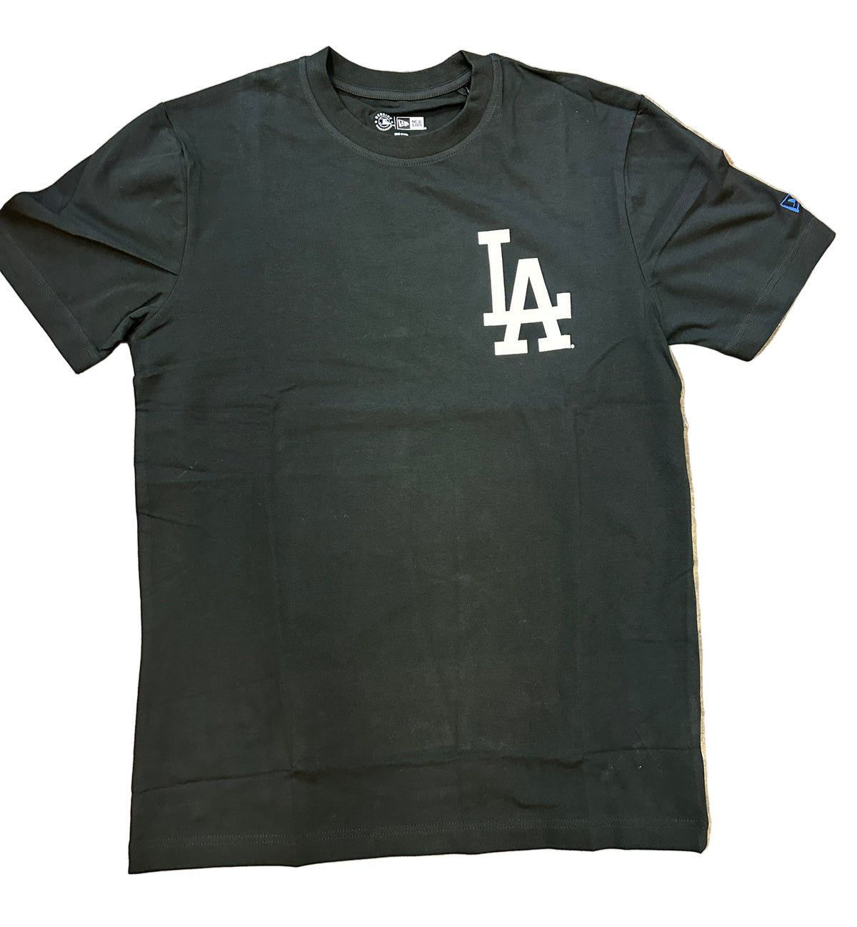 New Era Los Angeles Dodgers EST 1958 T-Shirt-Black product image 1, provided for visual reference and product detail review