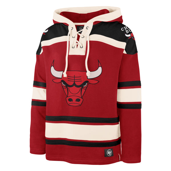 Chicago Bulls 47 Brand Red Superior Lacer Hood Mens product image 1