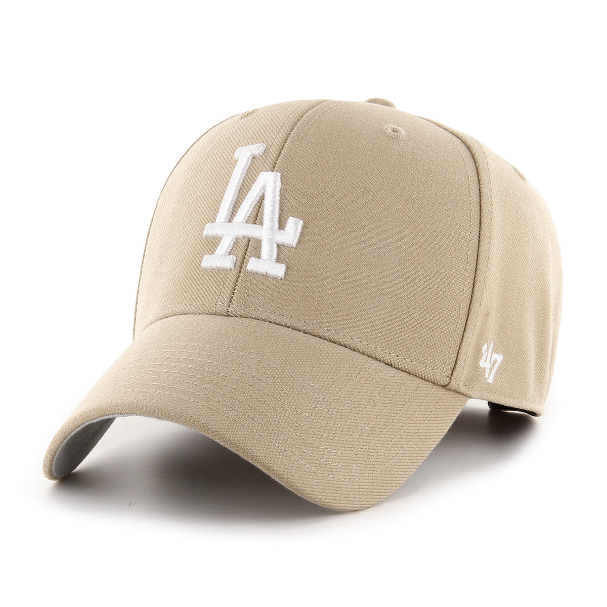 Los Angeles Dodgers 47 Brand MVP Baseball Hat Khaki product image 1