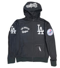Pro Standard Los Angeles Dodgers Hybrid Woven Fz Jacket-Black product image 1, provided for visual reference and product