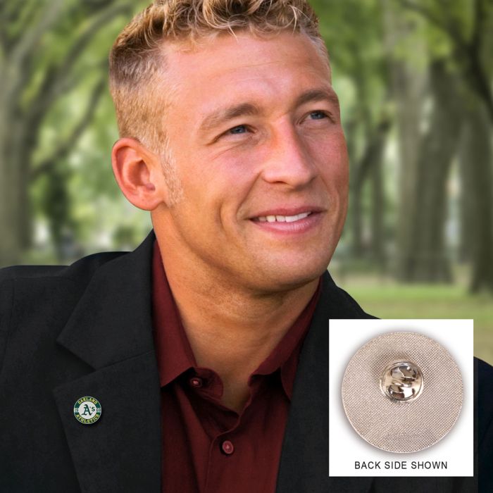 Oakland Athletics Circle Established Enamel Pin Jewelry Card product image 2, provided for visual reference and product