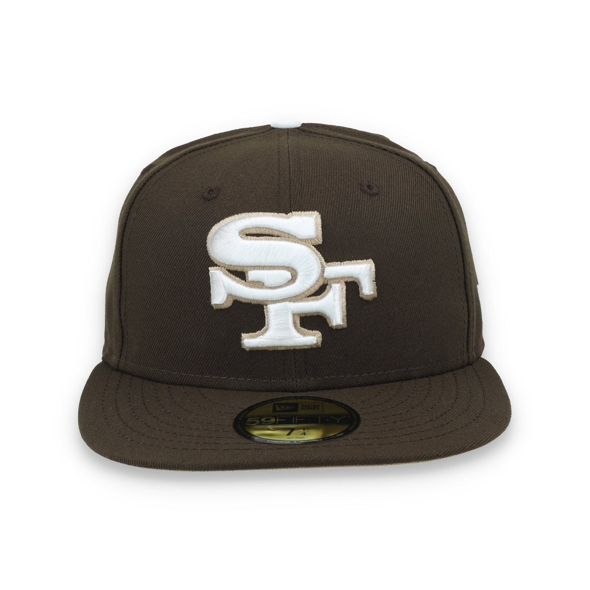 New Era San Francisco 49ers Element 59Fifty Fitted Hat- Walnut/Camel product image 2, provided for visual reference and