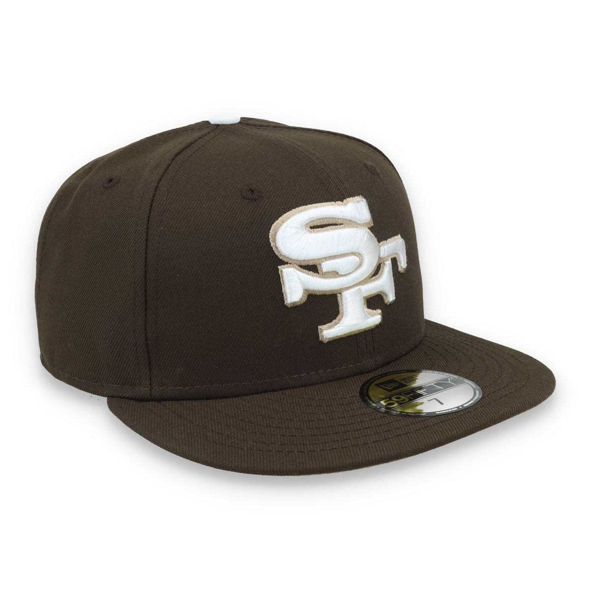 New Era San Francisco 49ers Element 59Fifty Fitted Hat- Walnut/Camel product image 1, provided for visual reference and