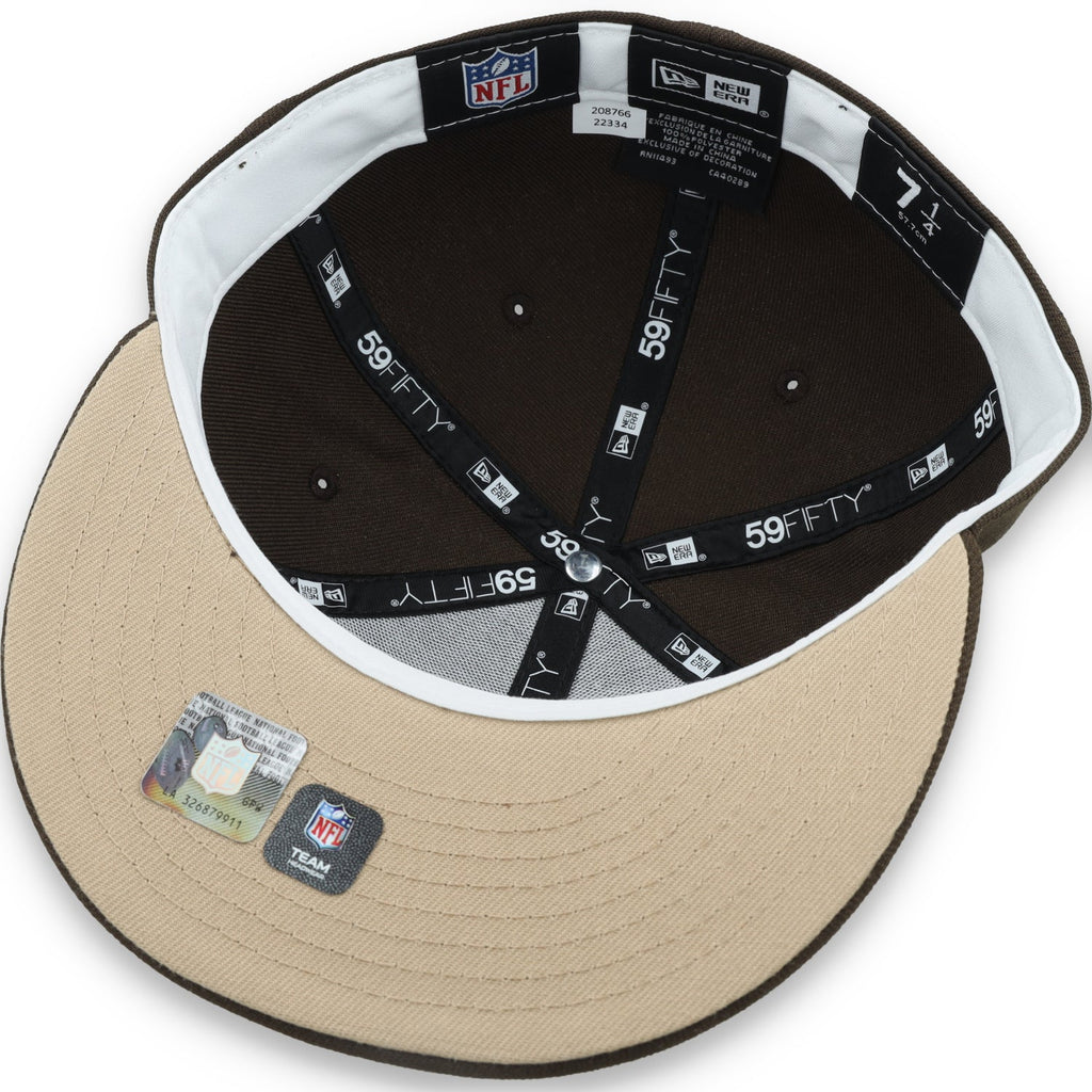 New Era San Francisco 49ers Element 59Fifty Fitted Hat- Walnut/Camel product image 7, provided for visual reference and