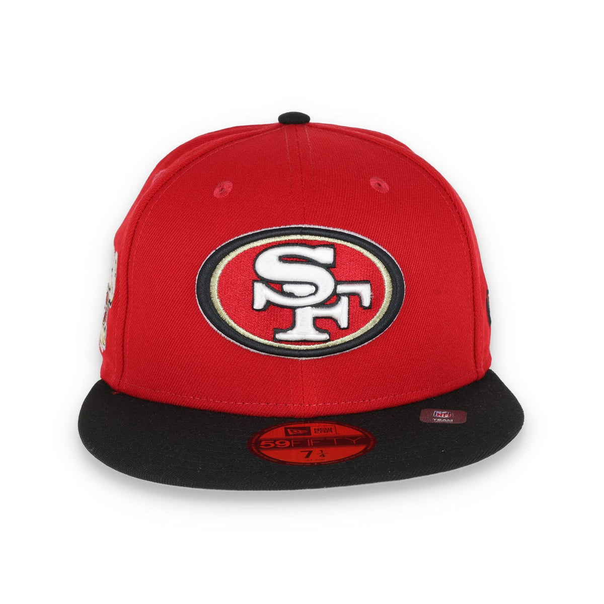 New Era San Francisco 49ERS NFC West 59FIFTY Fitted Hat - Red/Black product image 2, provided for visual reference and