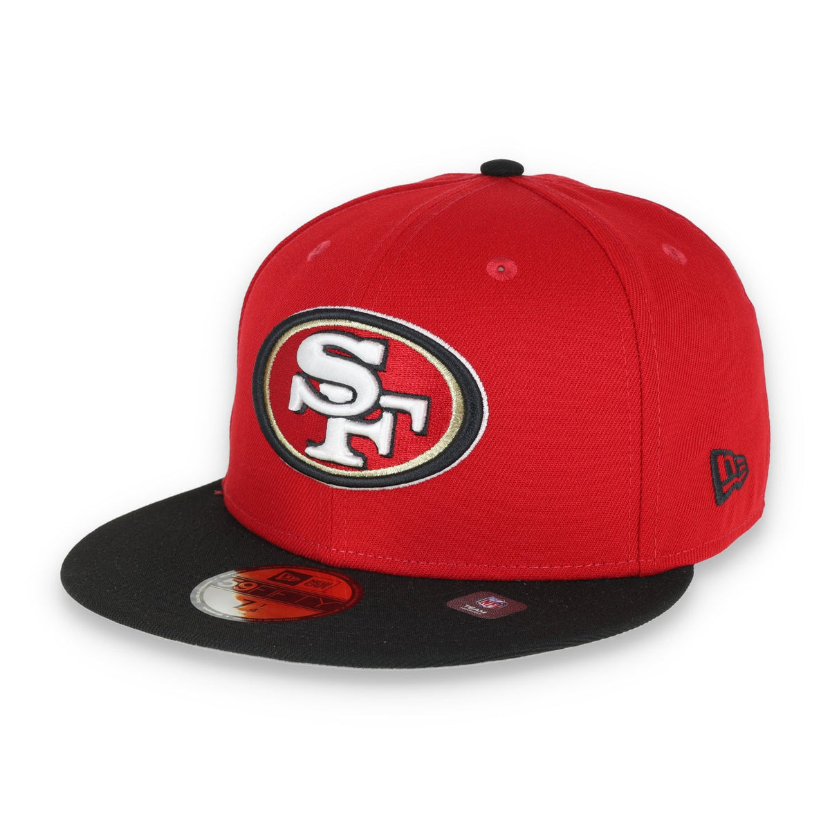 New Era San Francisco 49ERS NFC West 59FIFTY Fitted Hat - Red/Black product image 3, provided for visual reference and