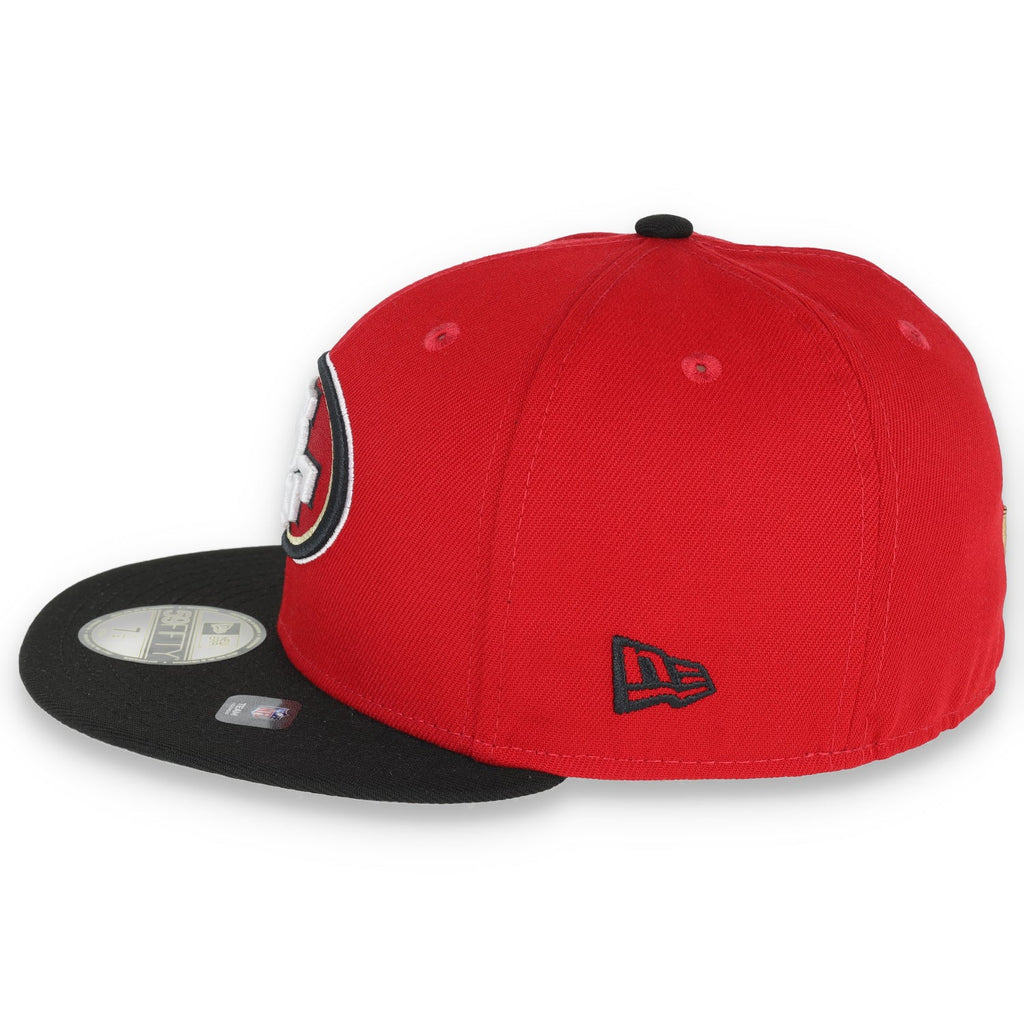New Era San Francisco 49ERS NFC West 59FIFTY Fitted Hat - Red/Black product image 4, provided for visual reference and