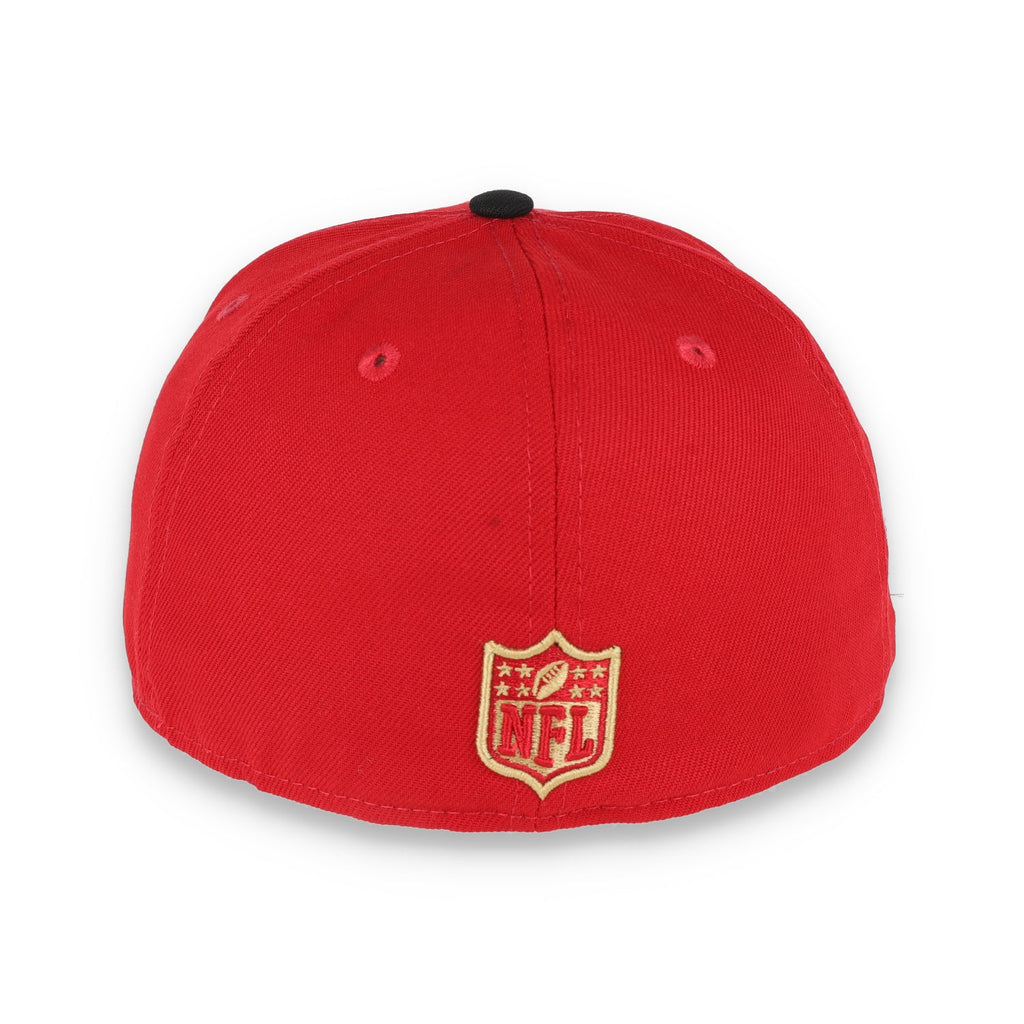 New Era San Francisco 49ERS NFC West 59FIFTY Fitted Hat - Red/Black product image 5, provided for visual reference and