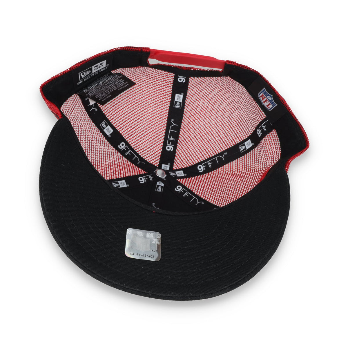 New Era San Francisco 49ers 9FIFTY Adjustable Snapback Mesh product image 7, provided for visual reference and product