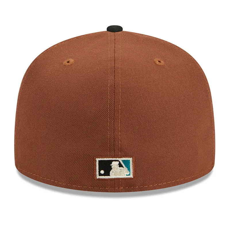 New Era Florida Marlins Harvest 25th Side Patch 59fifty Fitted Hat-Brown product image 3, provided for visual reference and