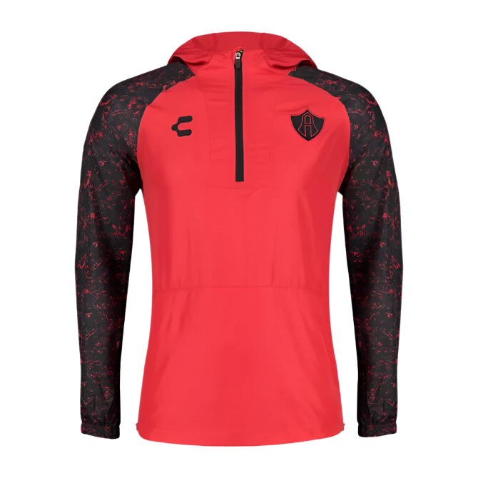 Charley Atlas 1/4 Zip Jacket -Black/Red product image 1, provided for visual reference and product detail review