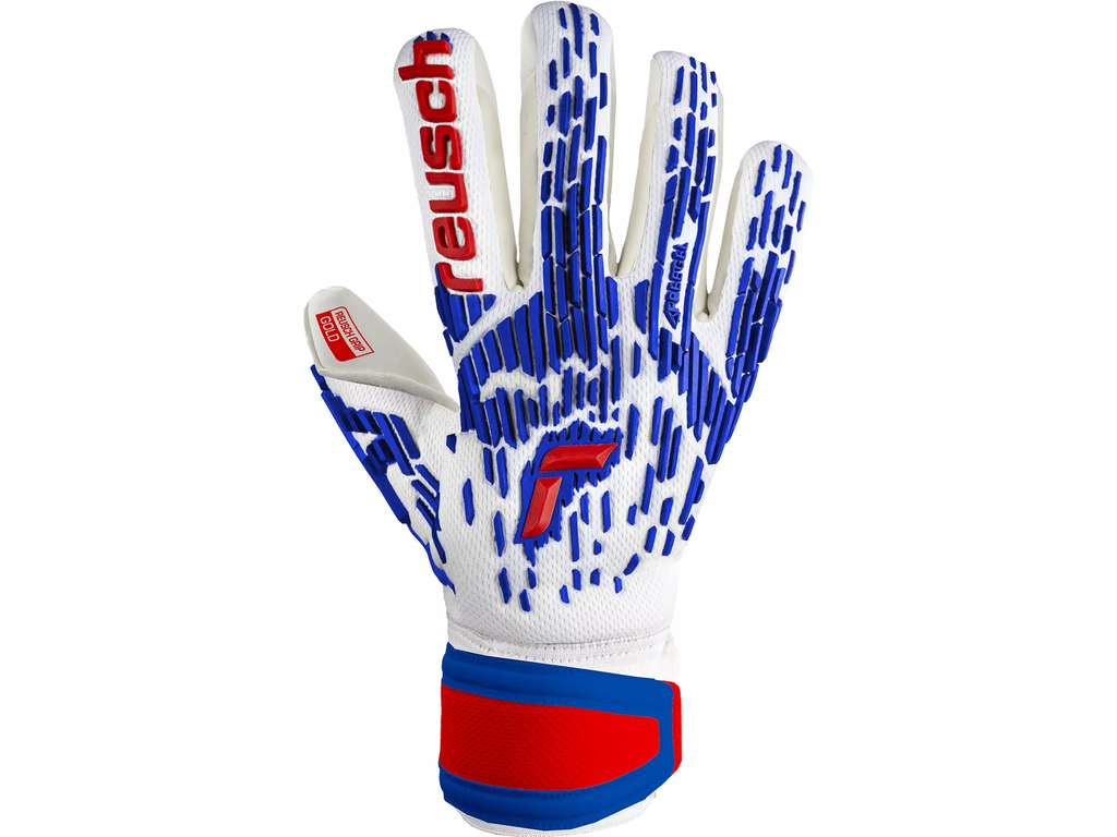 Reusch Adult Attrakt Freegel Gold Finger Support Goalkeeper Gloves product image 2, provided for visual reference and