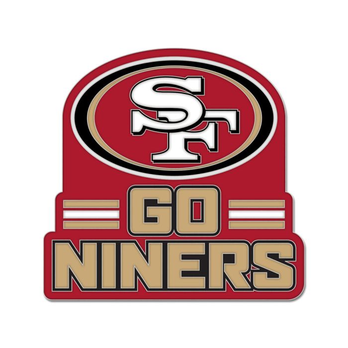 San Francisco 49Ers Slogan Collector Enamel Pin product image 1, provided for visual reference and product detail review
