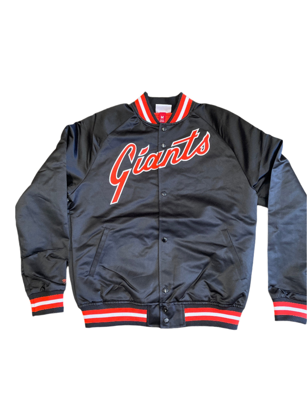 Mitchell and Ness San Francisco Giants Lightweight Satin Vintage Logo Jacket product image 3, provided for visual reference
