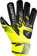 Reusch Junior Attrakt Infinity Finger Support GK Gloves product image 1, provided for visual reference and product detail