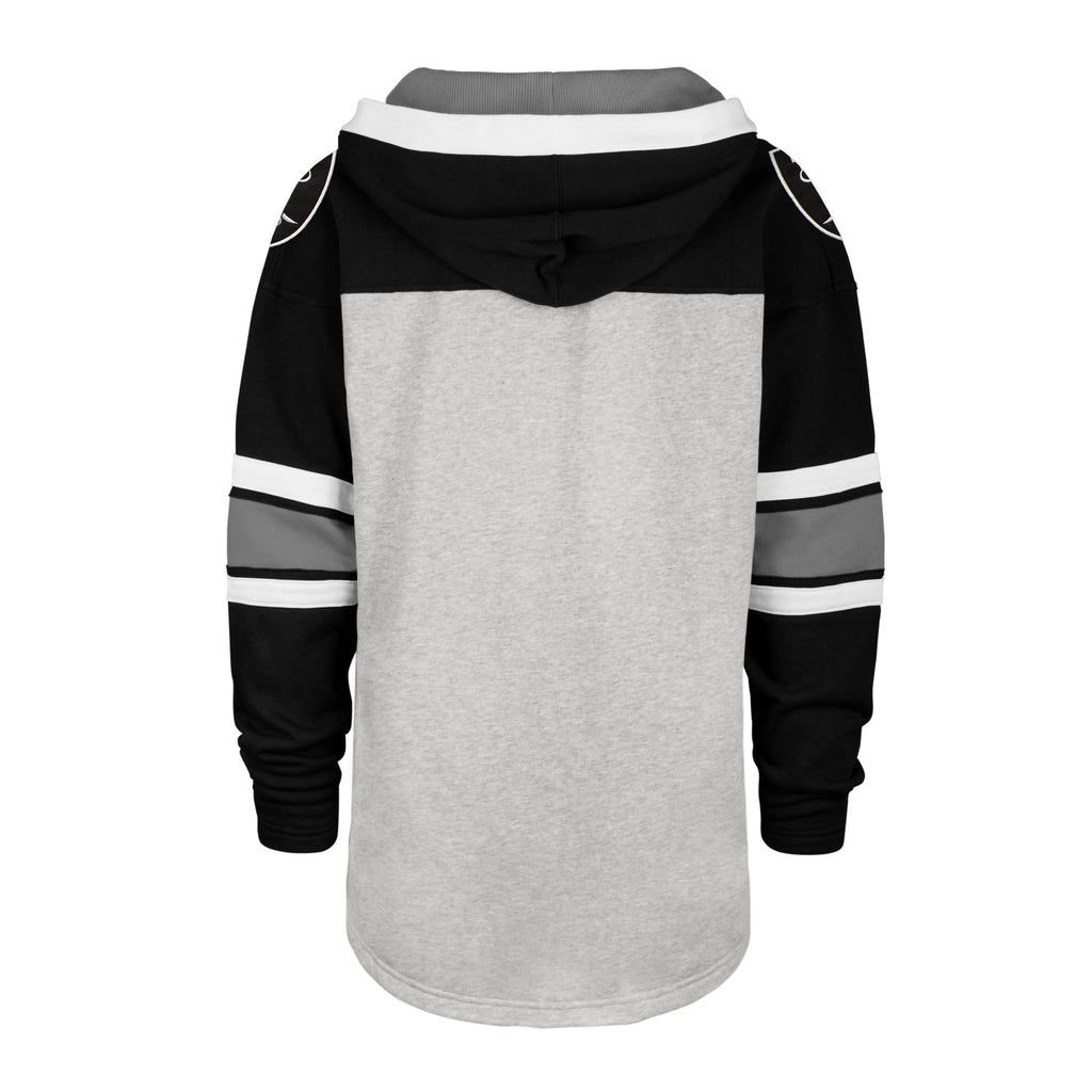 Las Vegas Raiders 47 Brand Relay Grey Gridiron Lace Up Hood product image 2