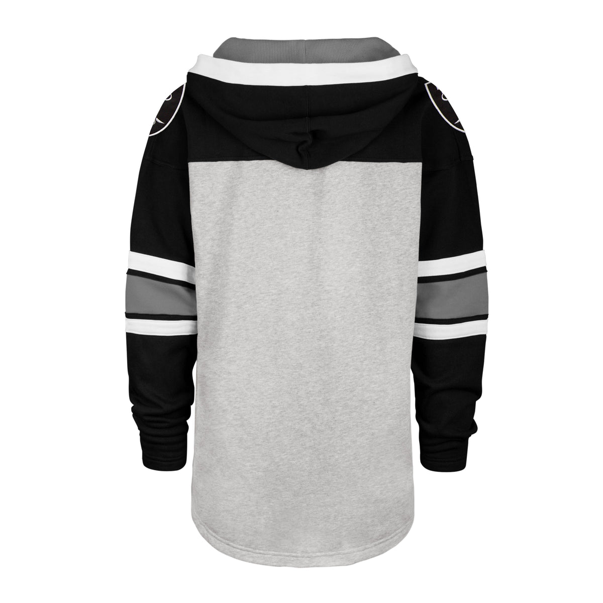 Las Vegas Raiders 47 Brand Relay Grey Gridiron Lace Up Hood product image 2