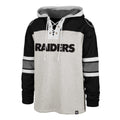 Las Vegas Raiders 47 Brand Relay Grey Gridiron Lace Up Hood product image 1