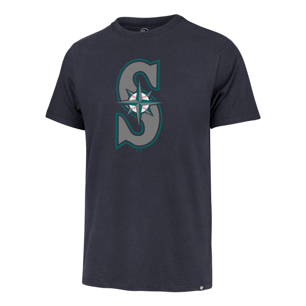 Seattle Mariners 47 Brand Atlas Blue Imprint Franklin Tee product image 1
